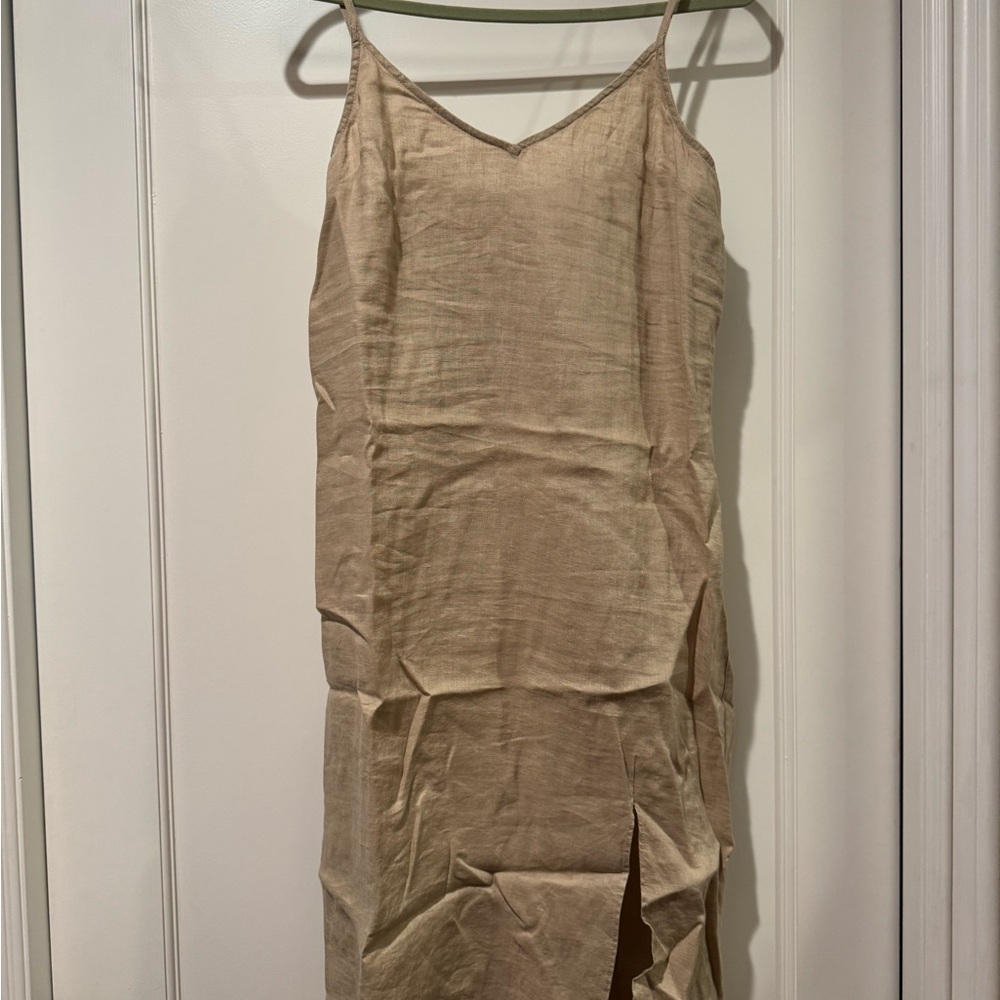 Rachel Zoe Beige Linen Dress